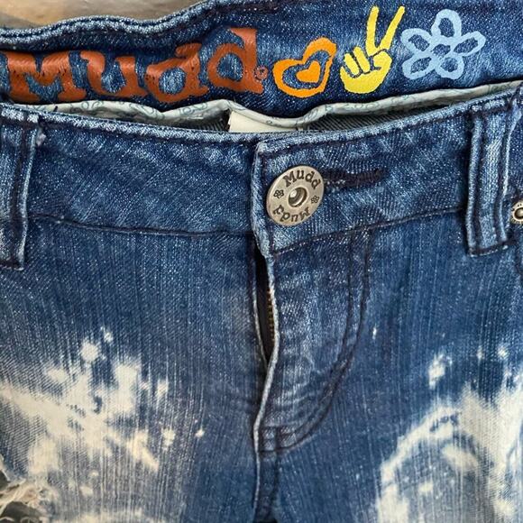 Mudd Distressed Straight Leg Jeans Sz 9 - Picture 2 of 8